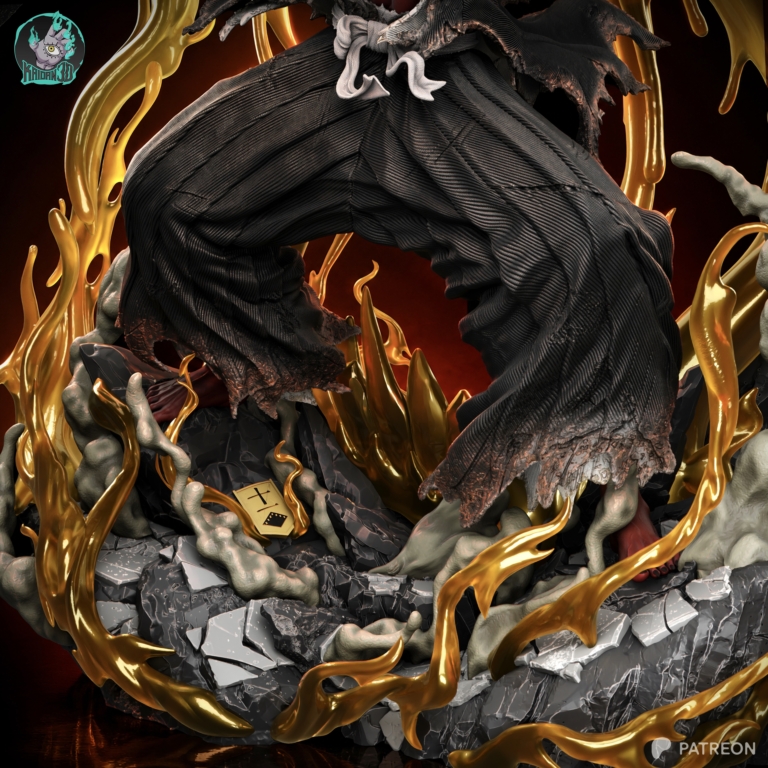 Kenpachi Zaraki Bankai STL – Bleach