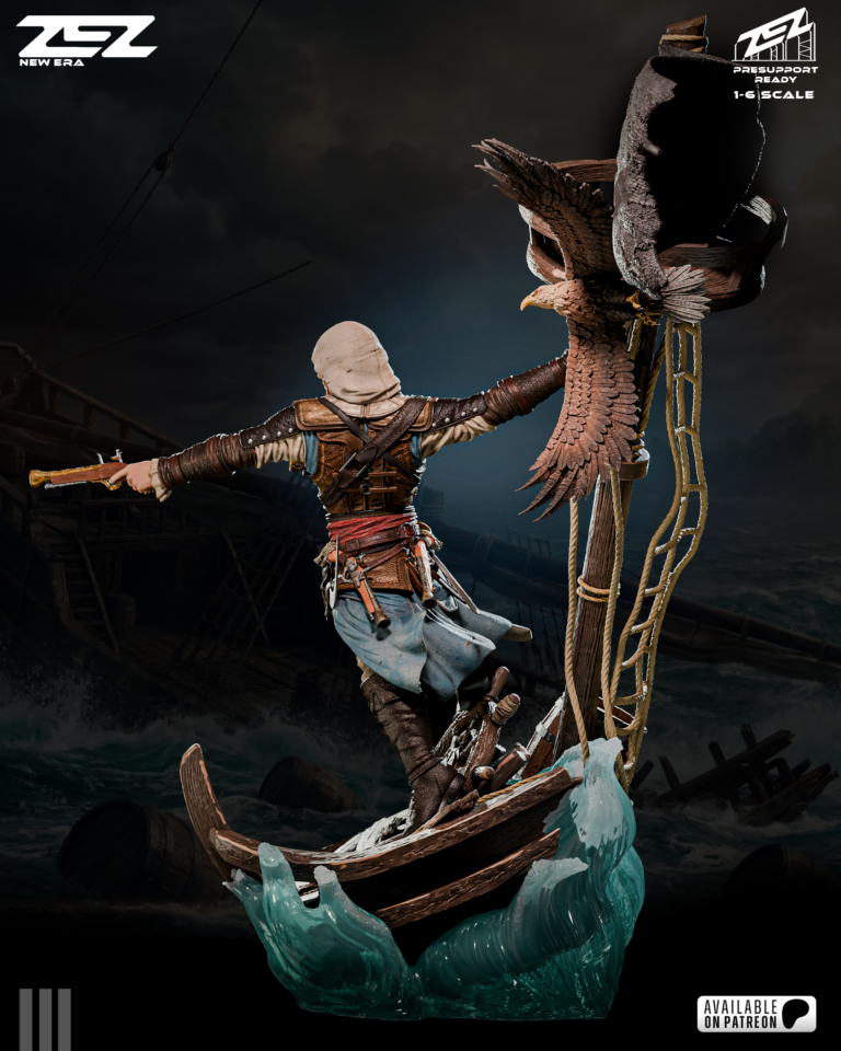 Edward Kenway STL 3 + Bust – Assassin’s Creed