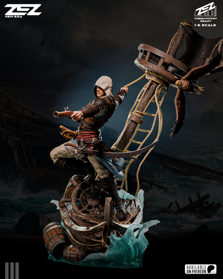 Edward Kenway STL 3 + Bust – Assassin’s Creed