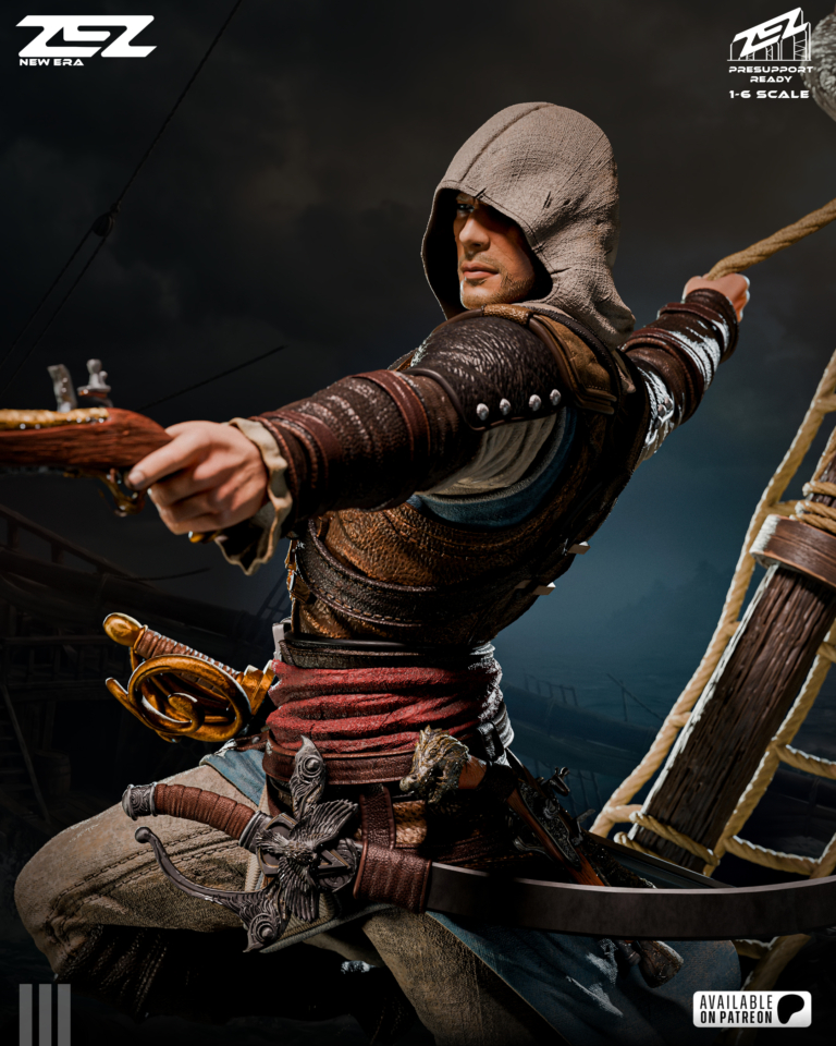 Edward Kenway STL 3 + Bust – Assassin’s Creed