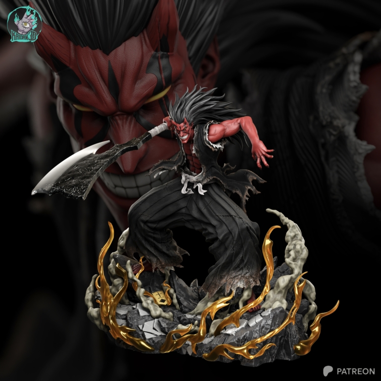 Kenpachi Zaraki Bankai STL – Bleach