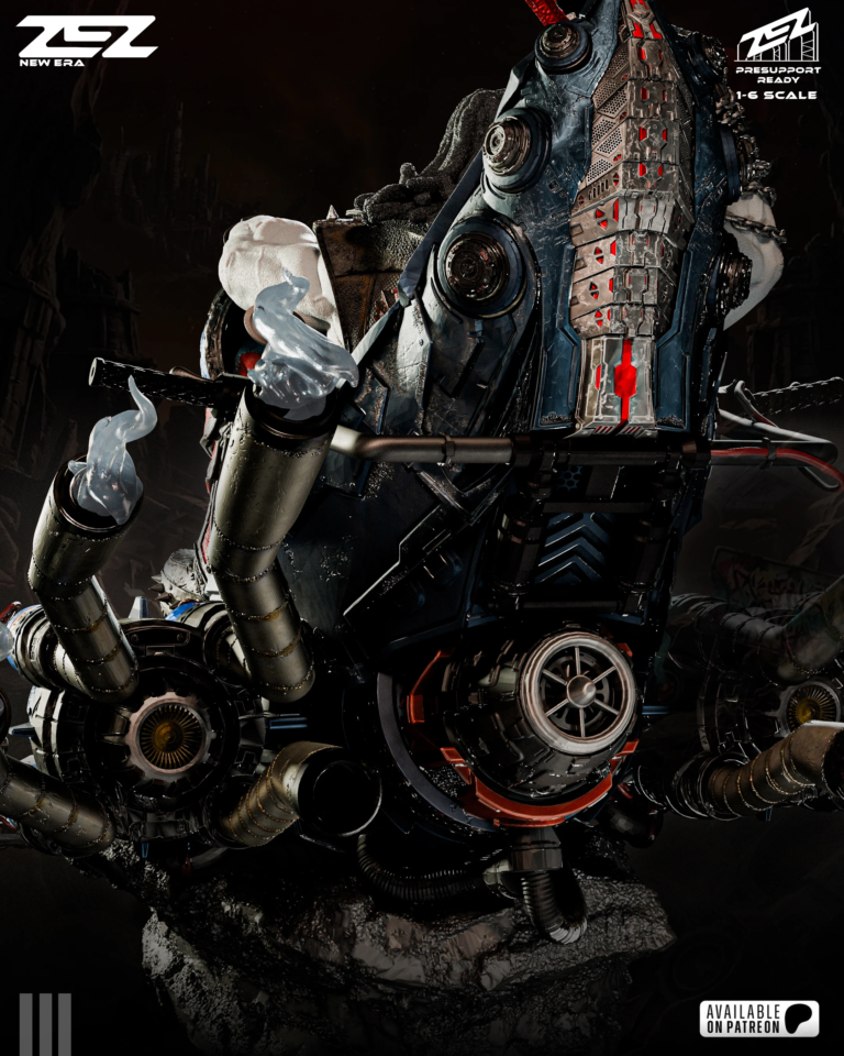 Lobo STL 3 on Throne STL – DC