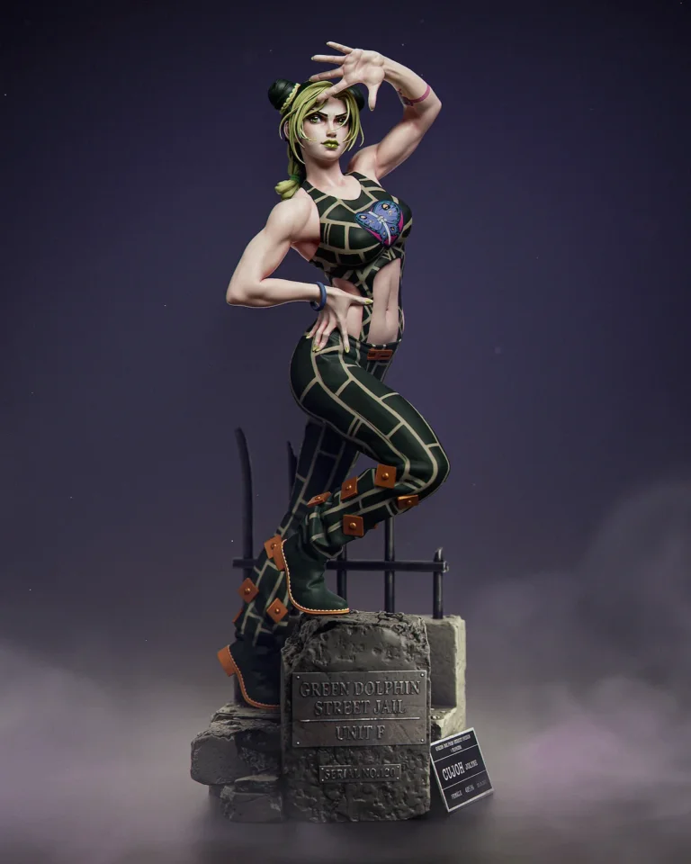 Jolyne Kujo STL 2 + Bust – Jojo’s Bizarre Adventures