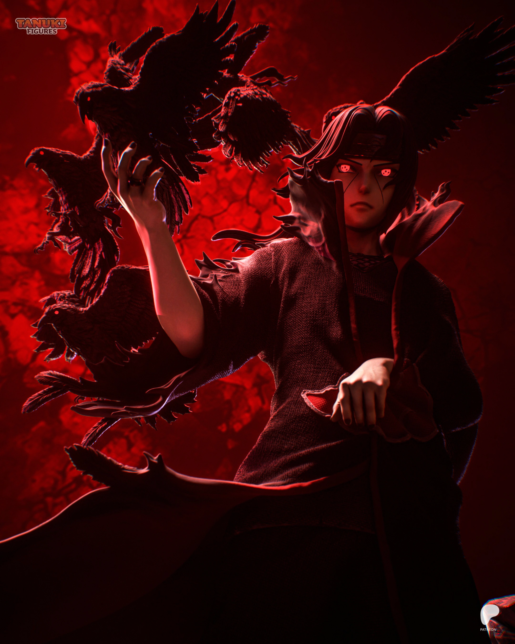 Itachi Uchiha STL 3 + Bust - Naruto