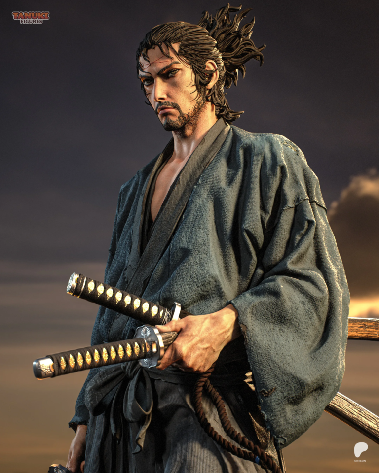 Miyamoto Musashi STL 3 + Bust – Vagabond