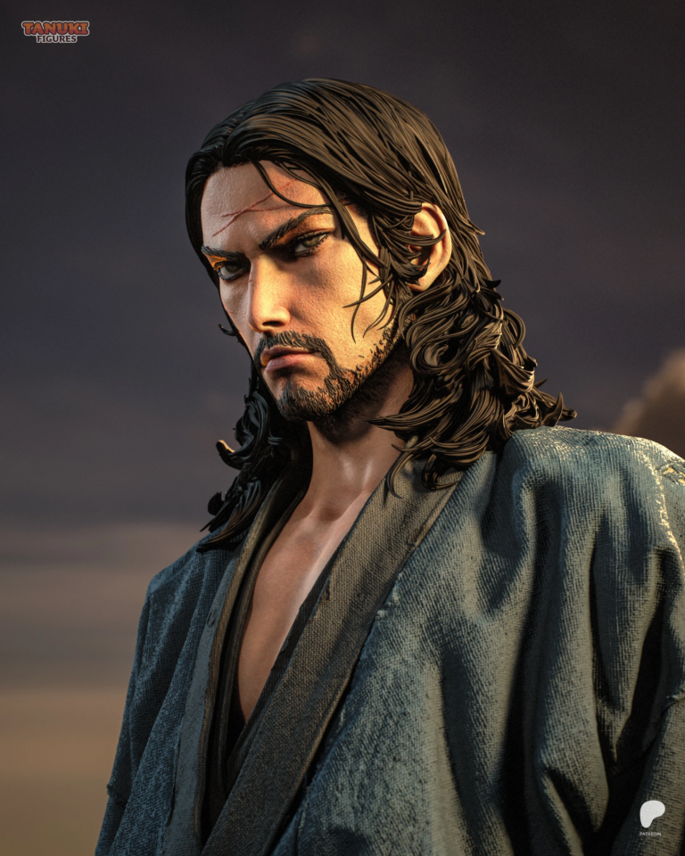 Miyamoto Musashi STL 3 + Bust – Vagabond
