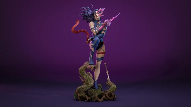 Savage Land Psylocke STL + Bust – Marvel