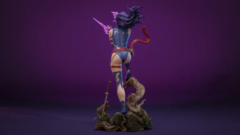 Savage Land Psylocke STL + Bust – Marvel
