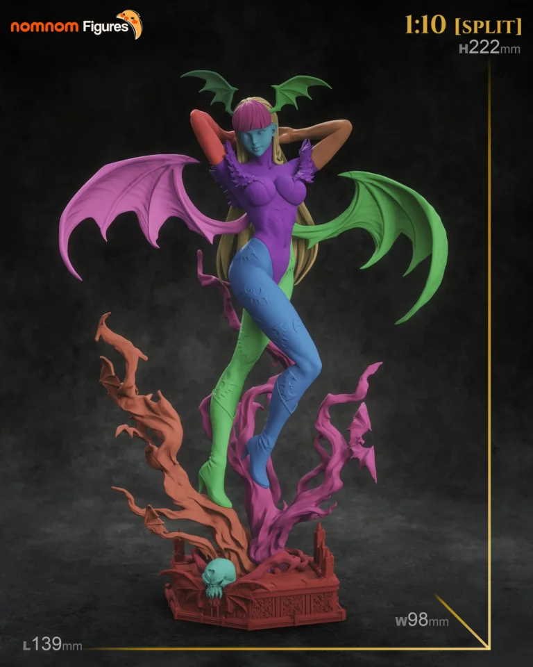 Morrigan STL 6 + Bust – Darkstalkers