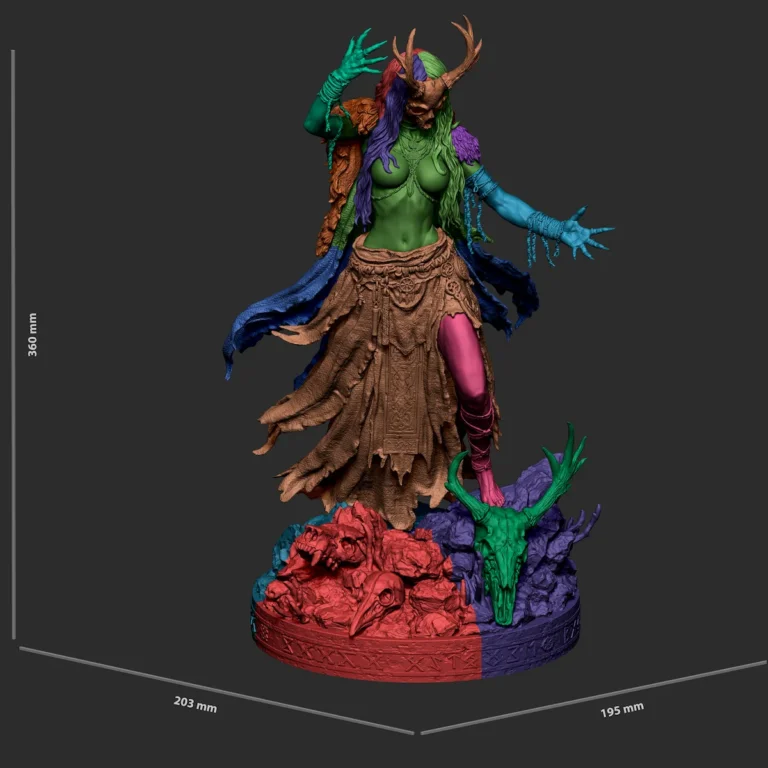 Norse Witch STL + Bust + NSFW – Fantasy