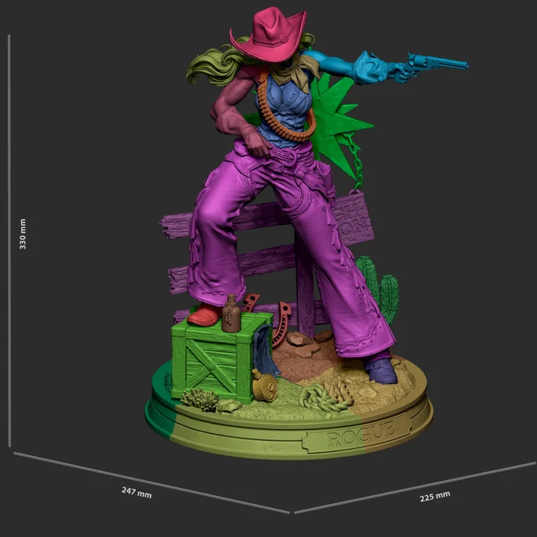 Cowgirl Rogue STL + Bust + NSFW – Marvel