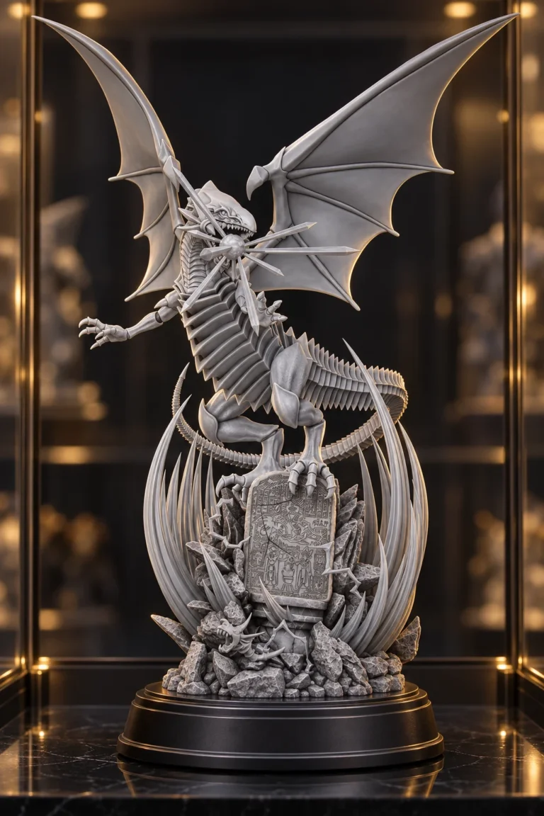 Blue Eyes White Dragon 2 STL resin showcase