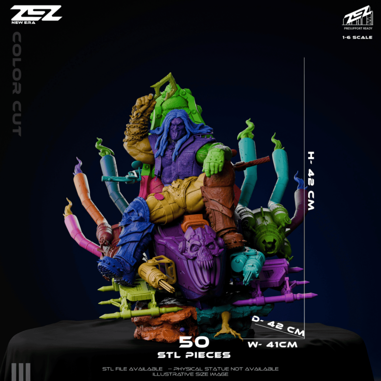 Lobo STL 3 on Throne STL – DC