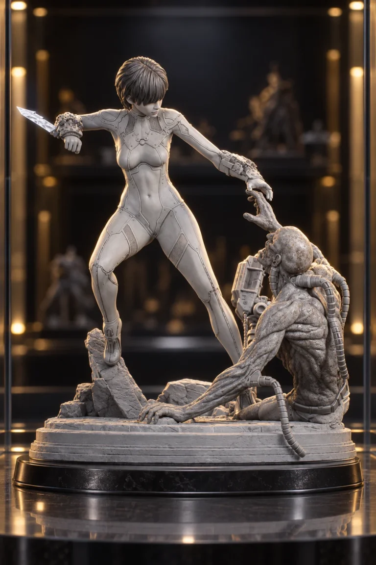 Evie STL resin showcase