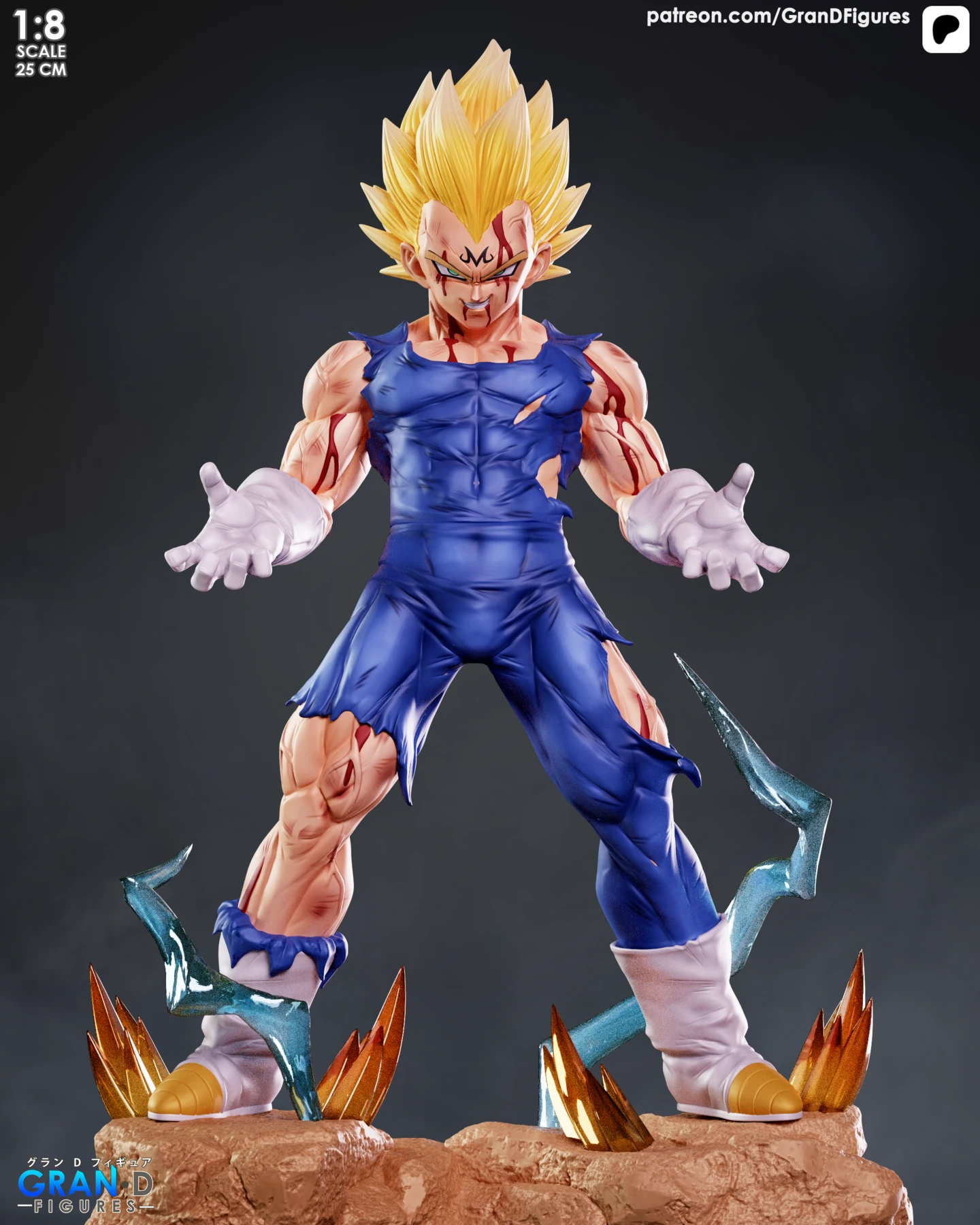 Majin Vegeta STL 3 – Dragon Ball Z
