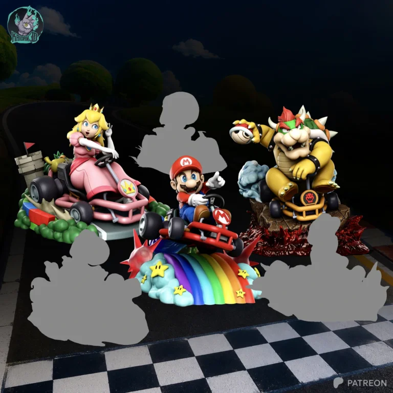 Princess Peach (Kart Version) STL