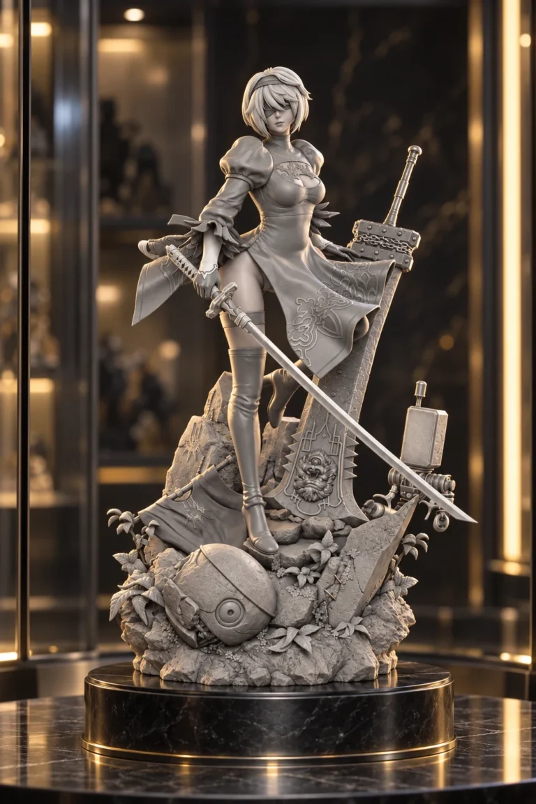 2B 6 STL resin showcase