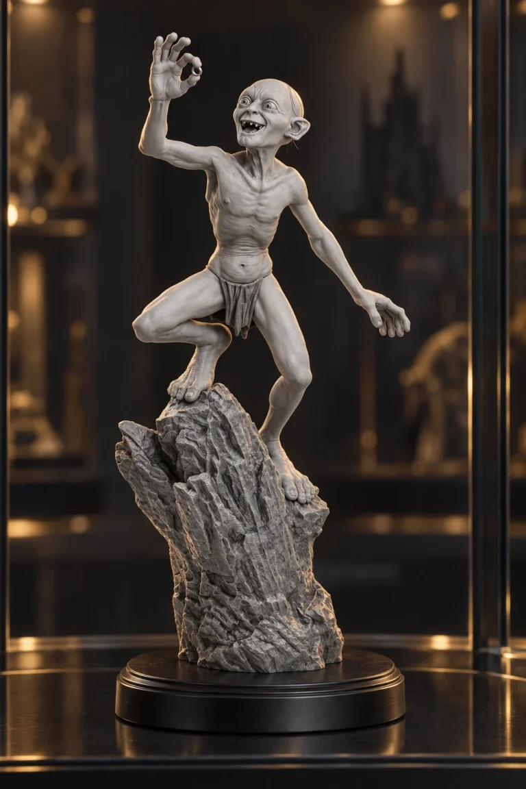 Gollum STL resin showcase