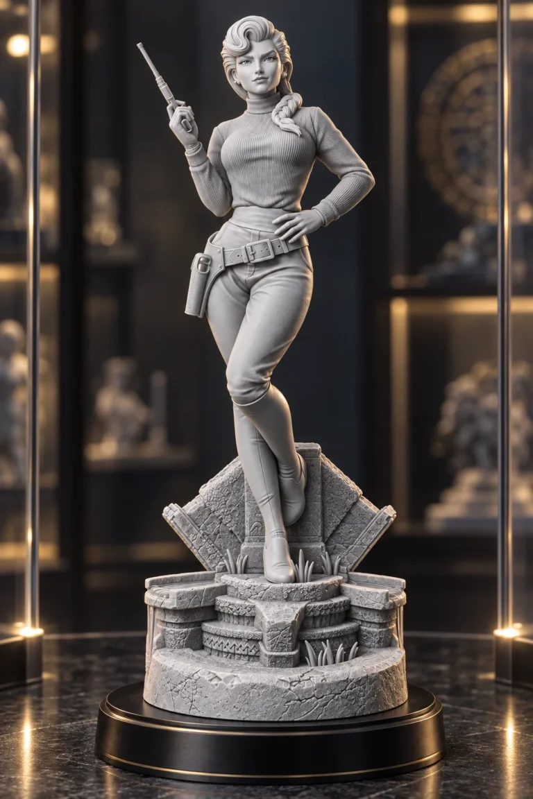 Helga Sinclair STL resin showcase