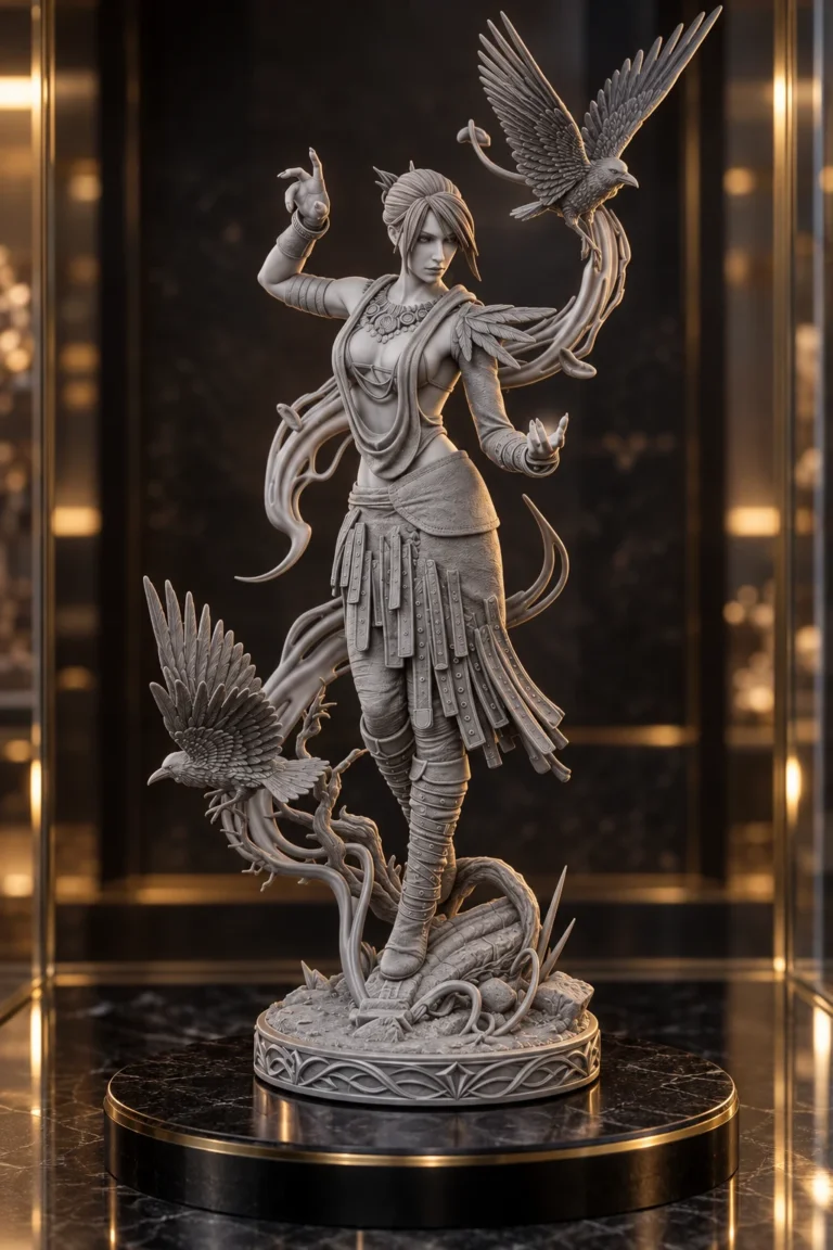 Morrigan STL resin showcase